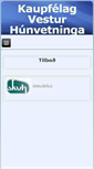 Mobile Screenshot of kvh.is