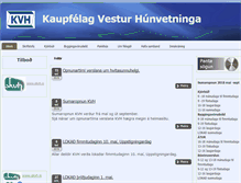 Tablet Screenshot of kvh.is